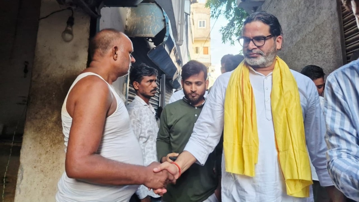 बांकीपुर सीट पर चुनाव प्रचार करते प्रशांत किशोर (Photo-jan suraj)