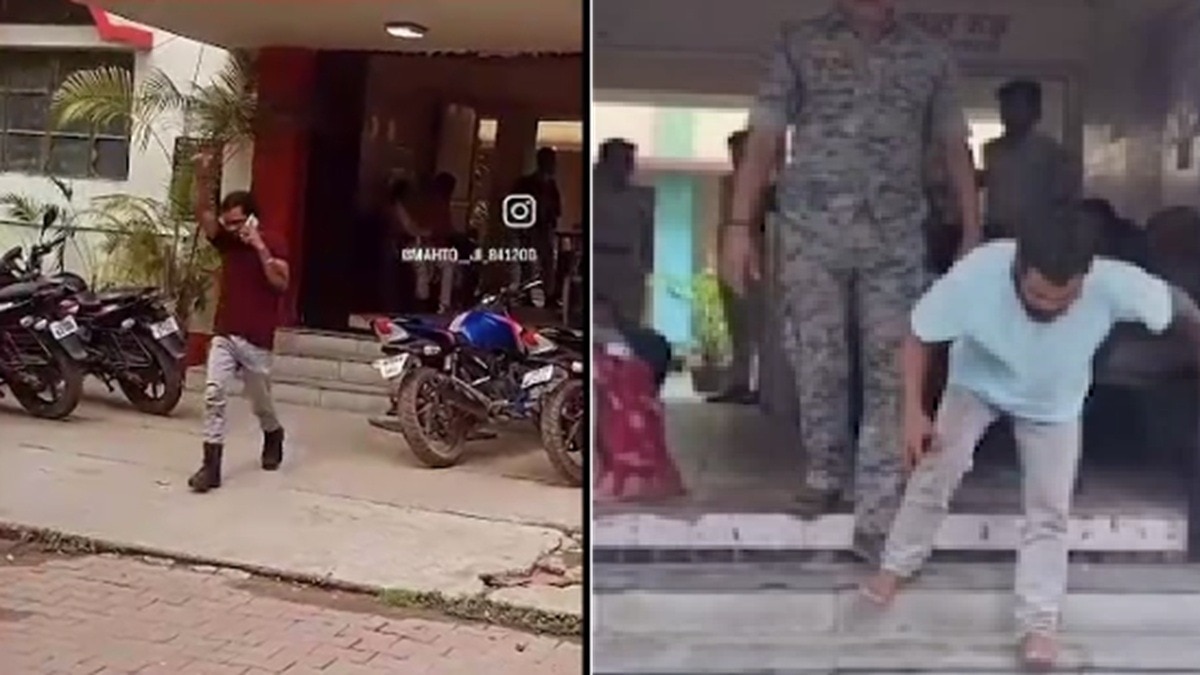 थाने में रीलबाजी पड़ा भारी, पुलिस ने सिखाया सबक, लंगड़ाते हुए आया (Photo: itg)