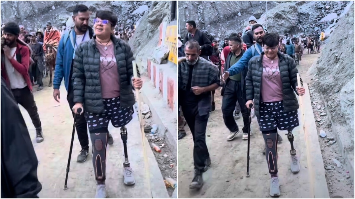 कृत्रिम पैर से अमरनाथ यात्रा (Photo:Insta/@Nehaa Bhatt)
