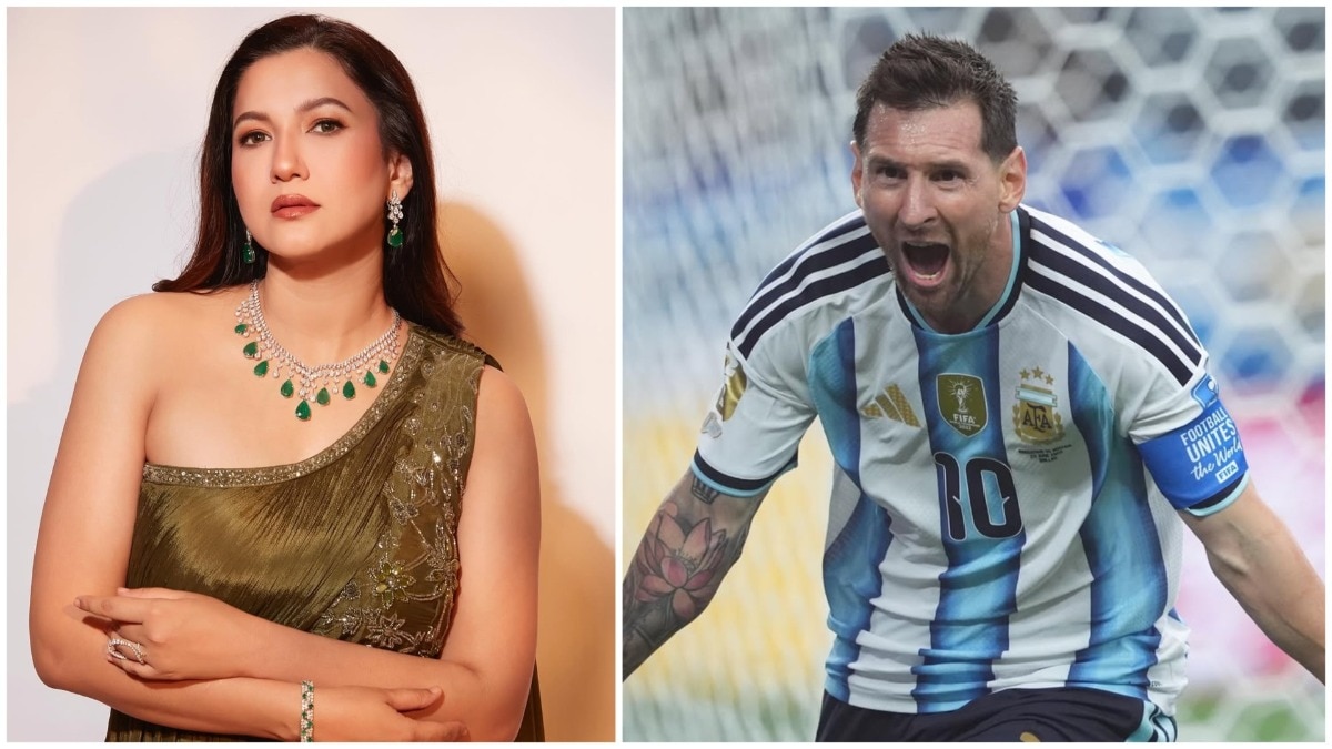 मेसी की 'एक्टिंग' पर गौहर खान का तंज, FIFA मैच के बाद छिड़ी नई बहस (Credit: Instagram/gauaharkhan/leomessi)