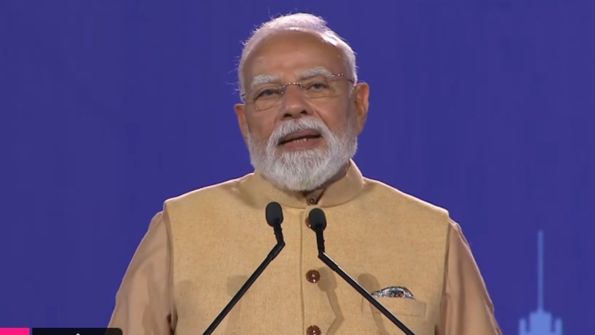 PM modi addresses melbourne indian community