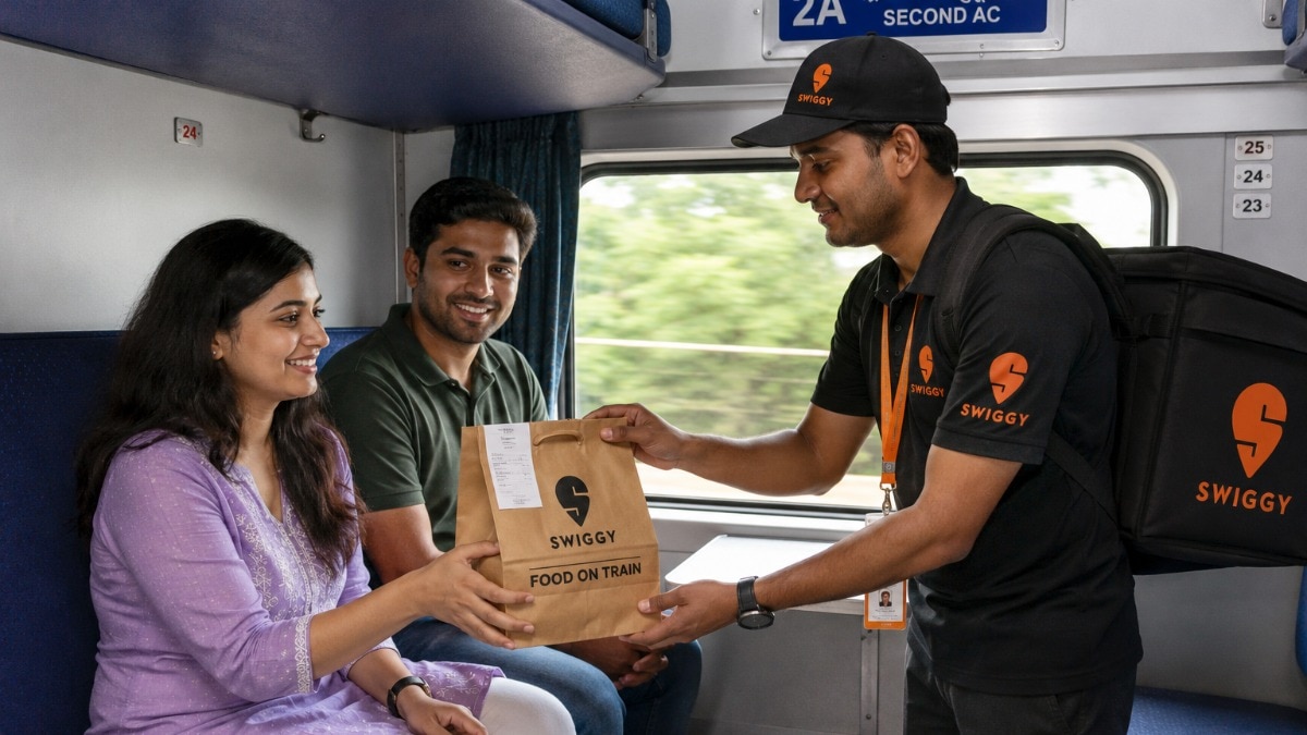 ट्रेन पर स्विगी के जरिए बिरयानी, मैंगो शेक, लस्सी और आइसक्रीम से भी ज्यादा लोगों ने ऑर्डर की ये चीज (Photo - AI Generated)