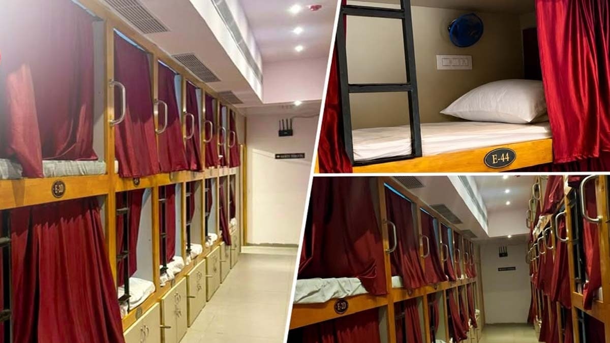 Sleeping Pods for passengers at Vijayawada Railway Station (Photo-@RailMinIndia)
