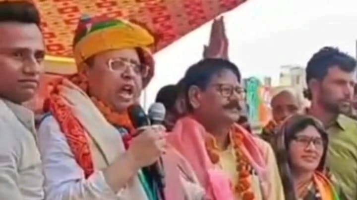 UP BJP General Secretary Ram Pratap Singh Chauhan (Photo: Screengrab)