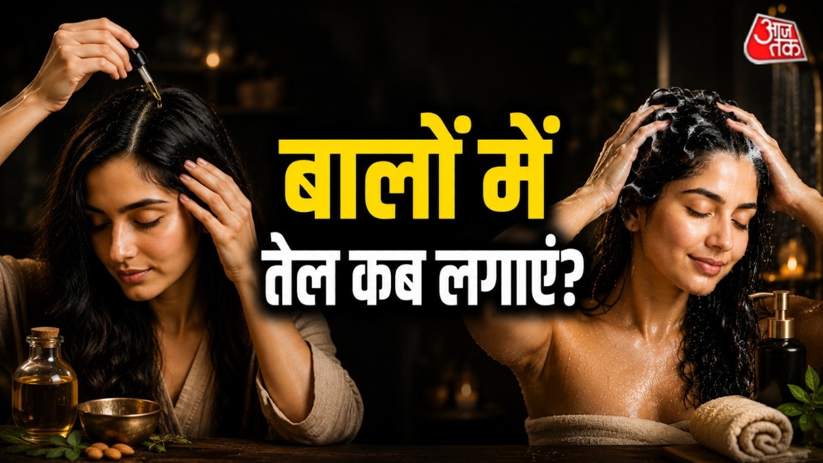 बालों में तेल लगाना कुछ लोगों को फायदेमंद होता है. (Photo: AI Generated)