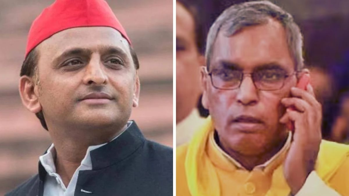 उत्तर प्रदेश के पूर्व मुख्यमंत्री अखिलेश यादव और SBSP नेता ओम प्रकाश राजभर. (Photo: File/ITG)