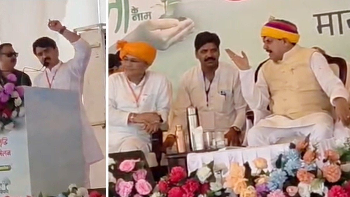 कालापीपल विधायक ने कसम खाई तो मुख्यमंत्री ने बीच में रोका.(Photo:Screengrab)