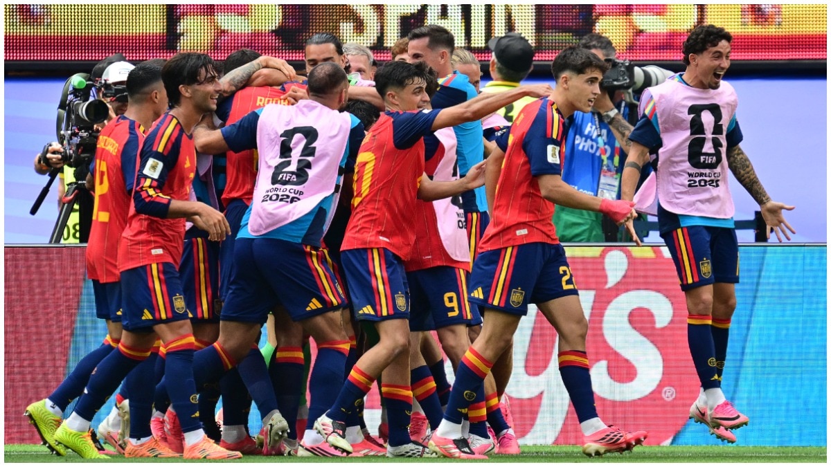 स्पेन ने बेल्जियम को 2-1 से हराकर फीफा वर्ल्ड कप के सेमीफाइनल में जगह बनाई, जहां उसका मुकाबला फ्रांस से होगा. (Photo: AFP)