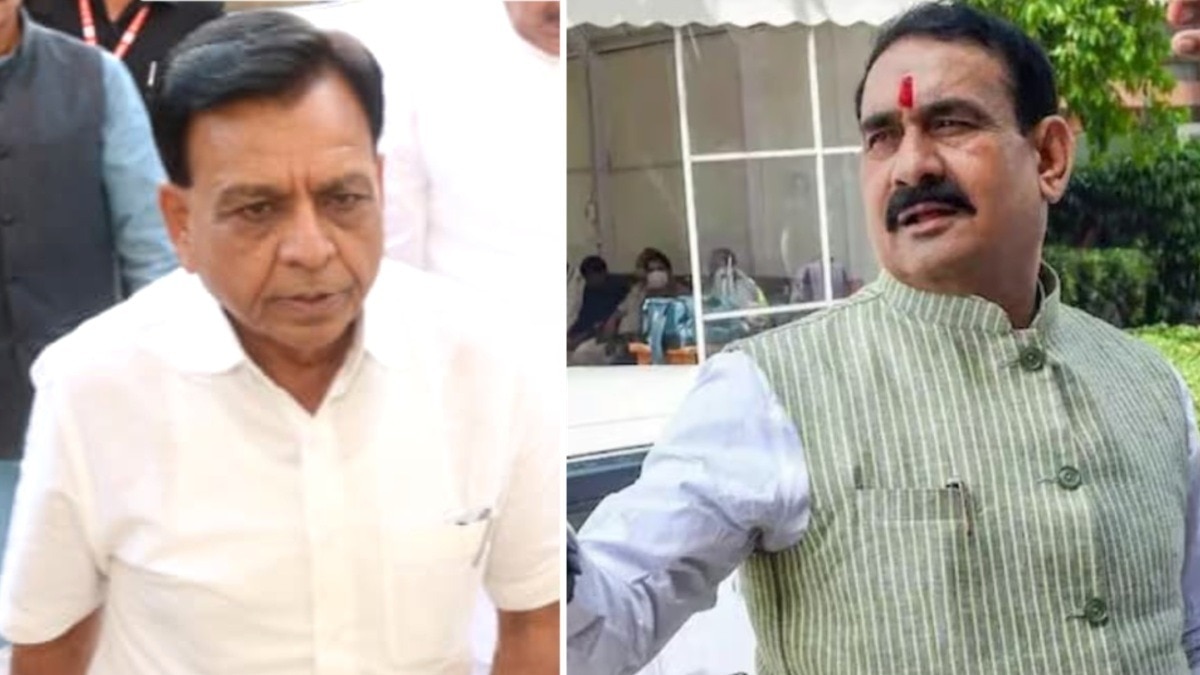बाएं से जगदीश देवड़ा और नरोत्तम मिश्रा.(File Photo)