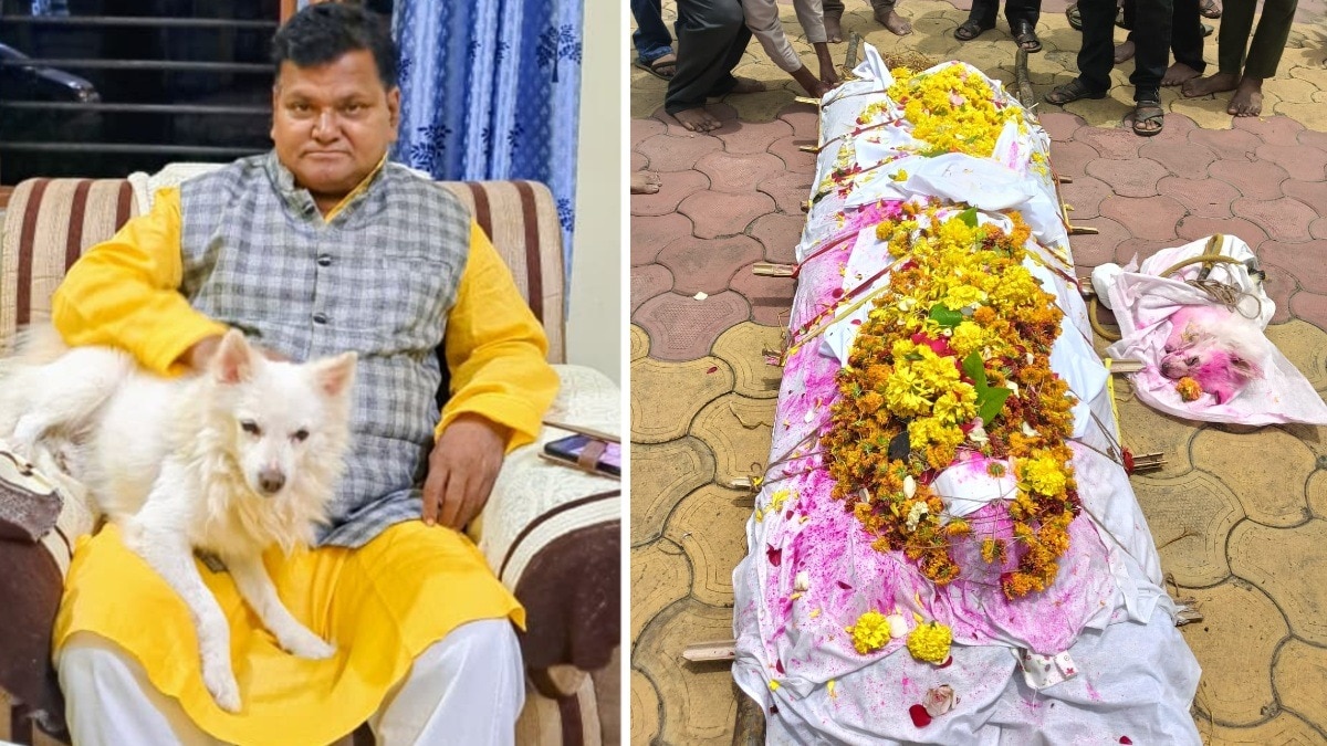 पालतू डॉगी की भी मौत, दोनों की साथ उठी अर्थी.(Photo:ITG)