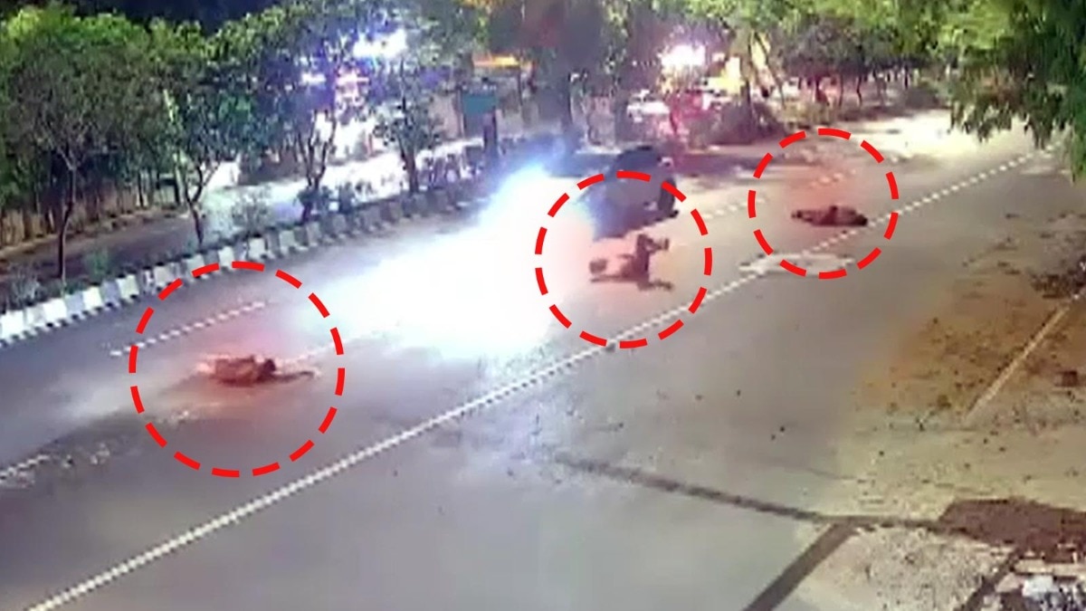 Hit-and-Run; Speeding Car Without Number Plates Mows Down Three Students