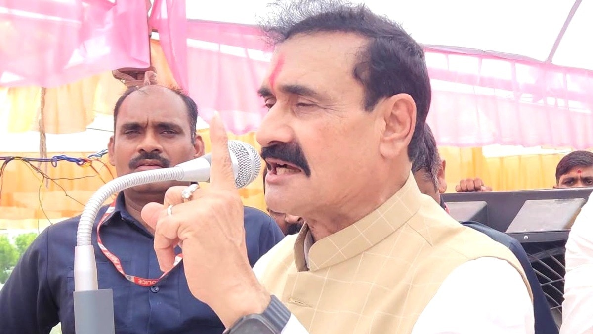 दतिया पुलिस की कार्रवाई पर भड़के पूर्व गृहमंत्री नरोत्तम मिश्रा.(Photo:Screengrab)