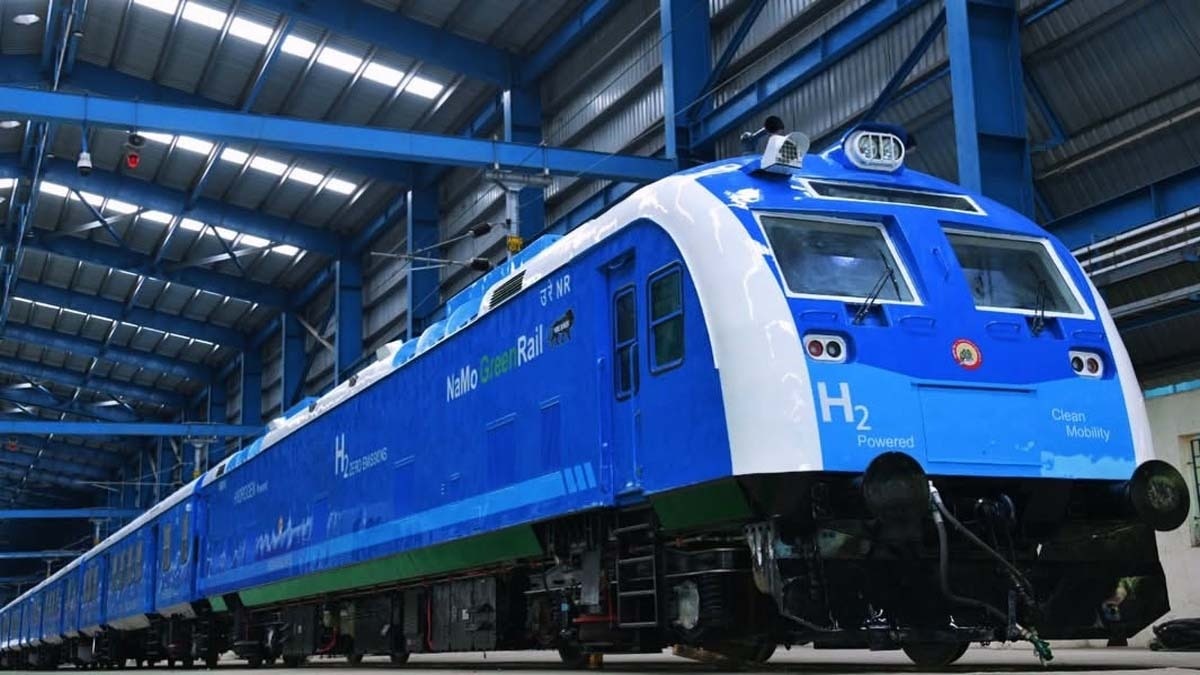 India's first hydrogen train equipped with multi-layer safety systems (Photo-Facebook/narendramodi)