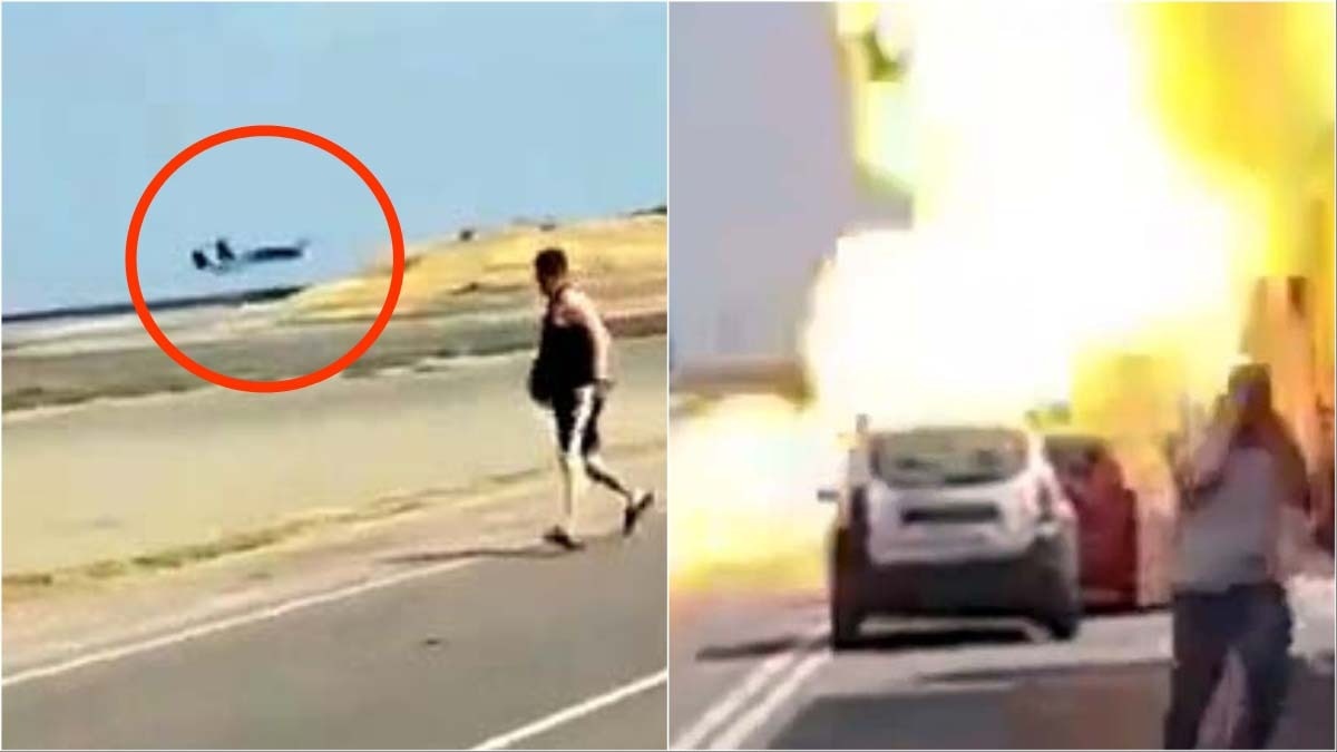 यूक्रेन ने रूसी ट्रकों को ड्रोन से मारा, सप्लाई लाइन रोकने का Video