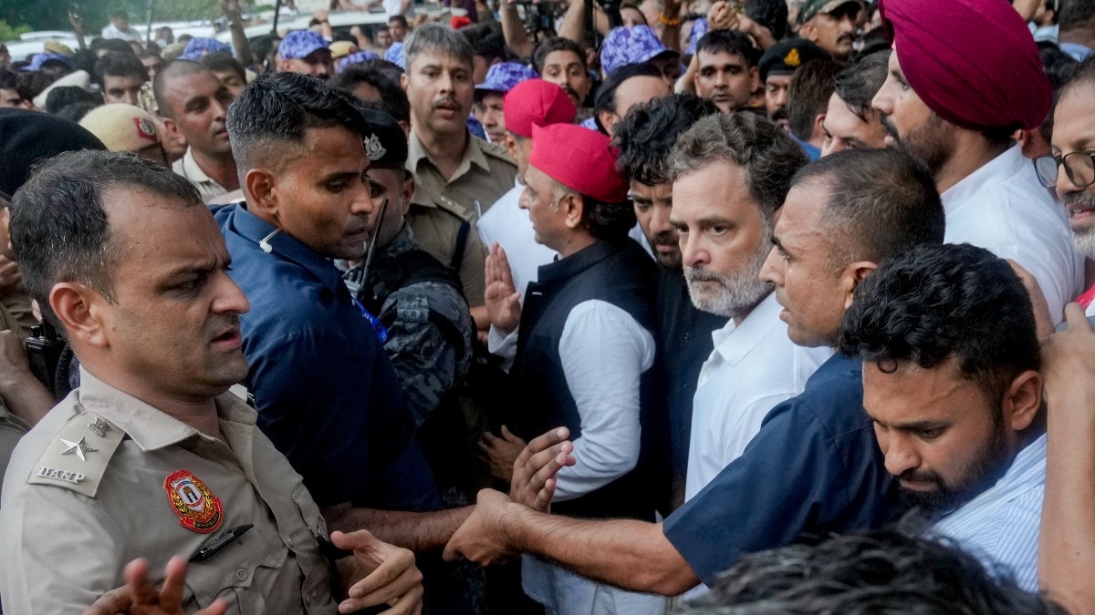 सड़क से संसद तक राहुल गांधी और अखिलेश यादव की केमिस्ट्री (Photo-PTI)
