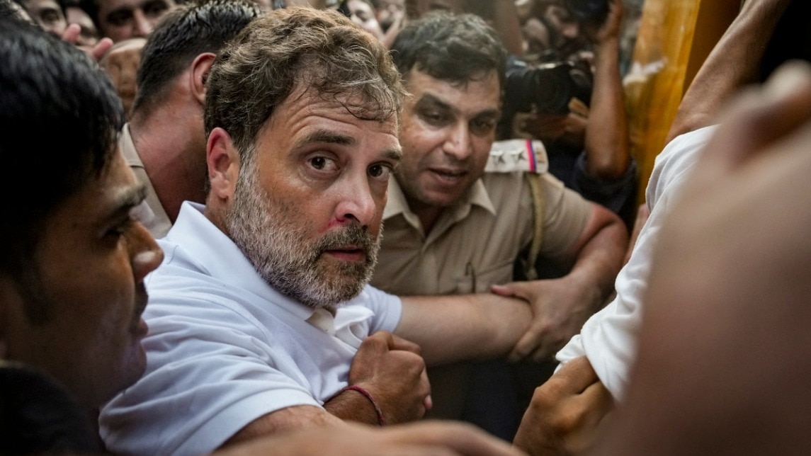 Opposition parties clash over Rahul Gandhi protest near PM's residence