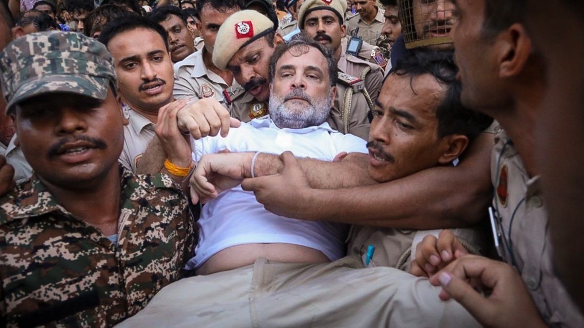 rahul gandhi protest