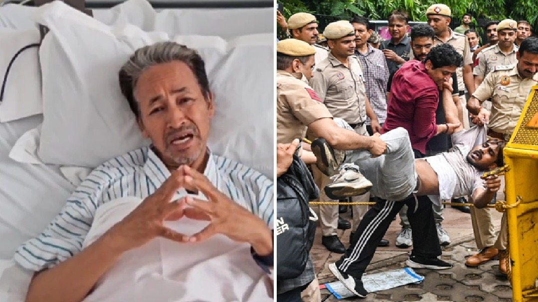 सोनम वांगचुक ने बुधवार शाम अस्पताल से वीडियो मैसेज रिलीज किया है