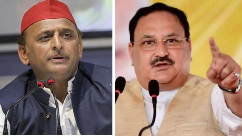 जेपी नड्डा की प्रेस कॉन्फ्रेंस पर अखिलेश यादव का पलटवार. (Photo: ITG)