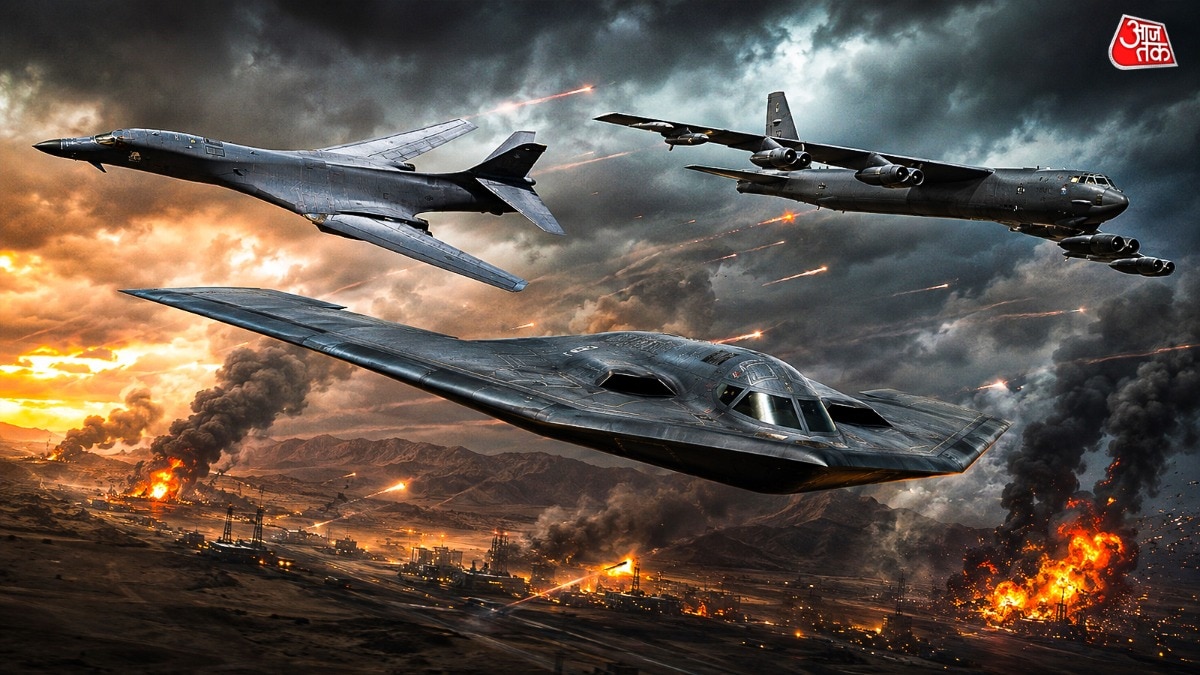American bombers strikes Iran