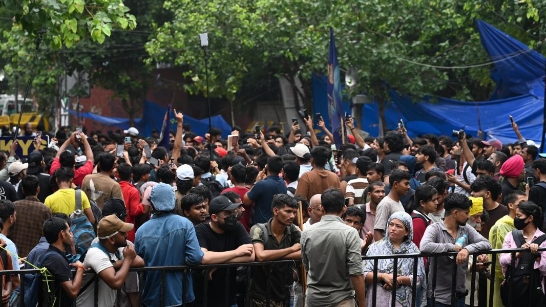 जंतर-मंतर लाठीचार्ज में घायल महिला की हालत स्थिर(फोटो: PTI)