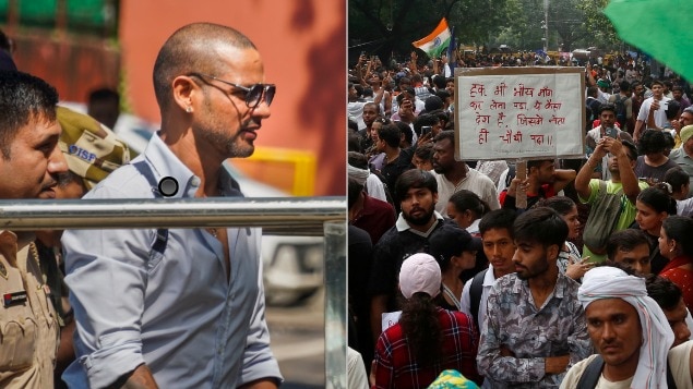 आखिर क्यों ट्रोल हो रहे हैं शिखर धवन (PHOTO- PTI/AP) 