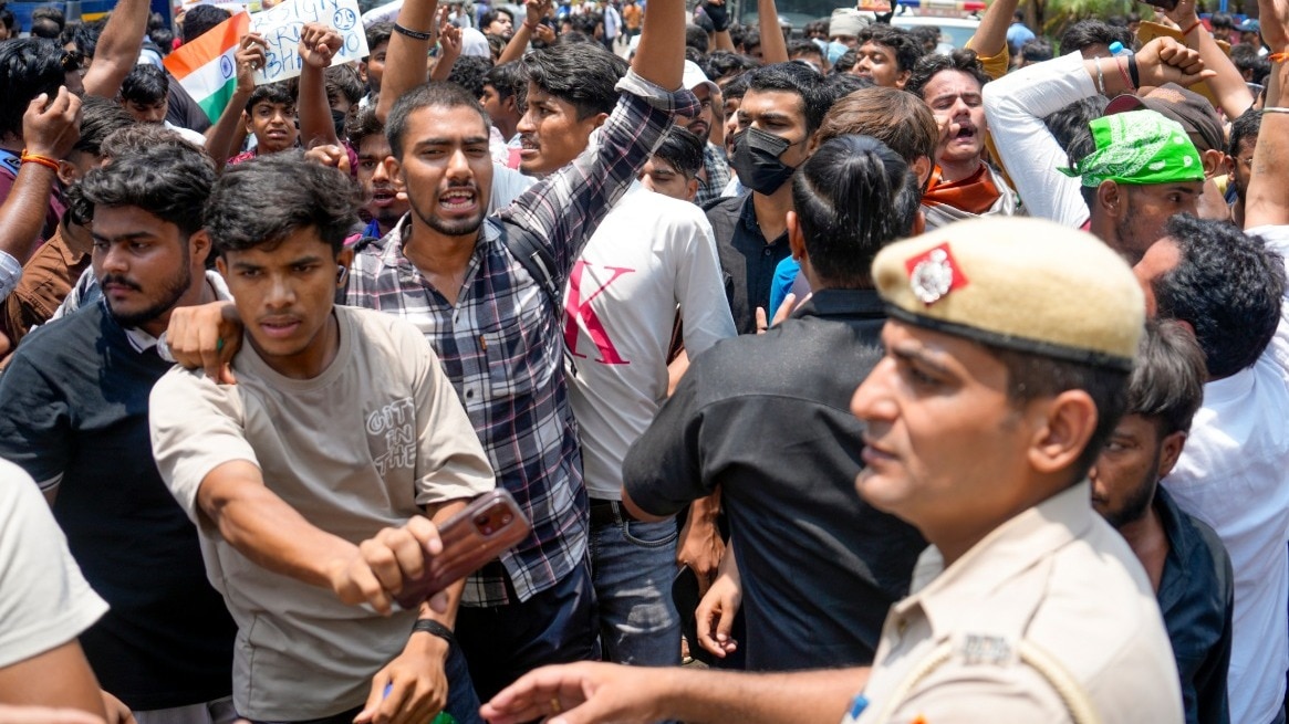 पुलिस सूत्रों ने यह भी स्पष्ट किया है कि शांतिपूर्ण तरीके से प्रदर्शन करने वालों के खिलाफ कार्रवाई नहीं की जाएगी. (Photo- ITG)