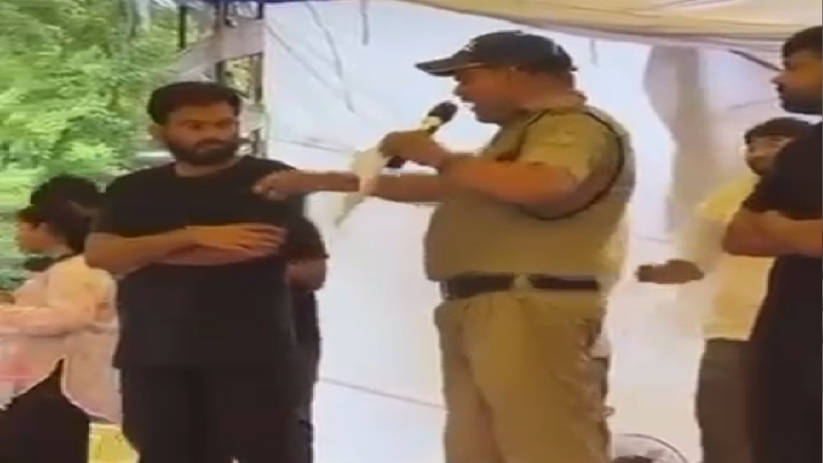 पिथौरागढ़ में तैनात हैं कांस्टेबल शेर सिंह. (Photo: Screengrab)