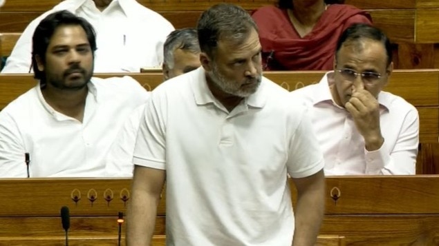 राहुल गांधी को लोकसभा में नहीं मिली बोलने की अनुमति (Photo: Screengrab)