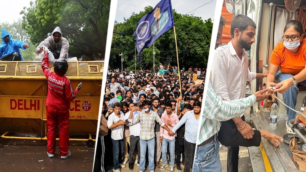 Food Delivery bans at Jantar Mantar