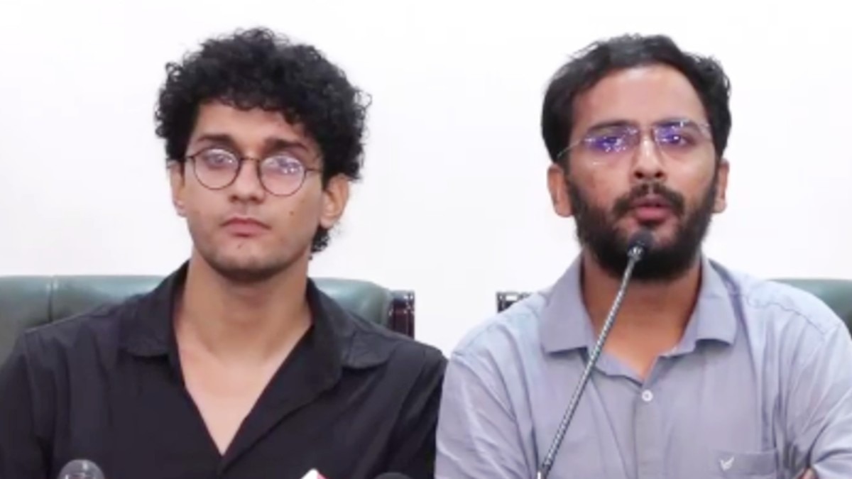 CJP नेता सौरव दास और आशुतोष रांका ने संयुक्त प्रेस कॉन्फ्रेंस.(Photo:ITG)