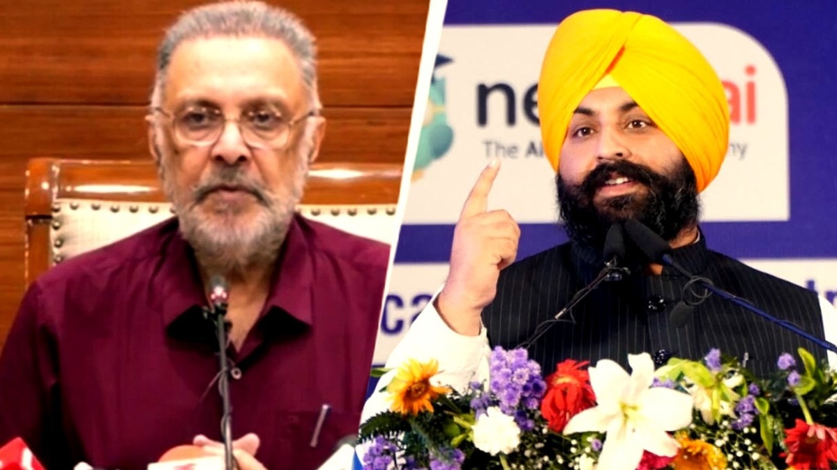 पंजाब में पेपर लीक पर अकाली दल का 'आप' सरकार के खिलाफ विरोध. (Photo: ITG)