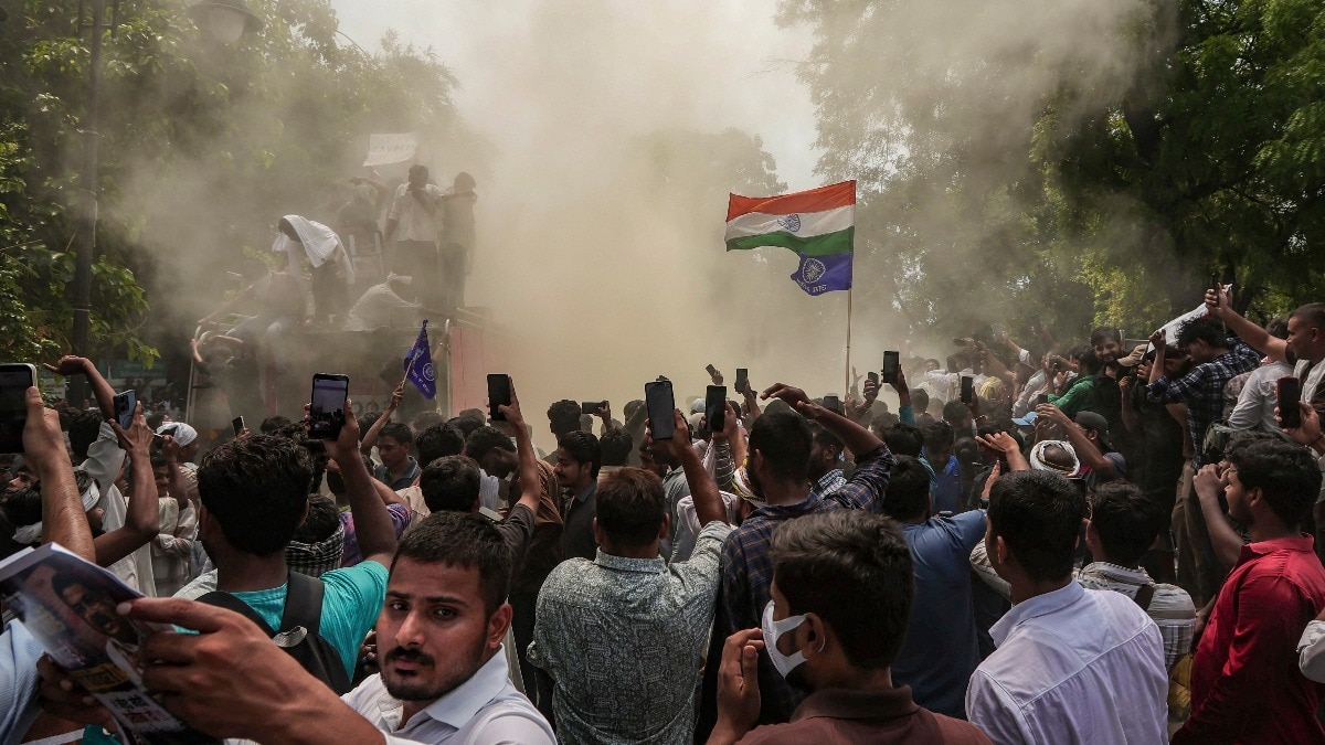 छात्रों का प्रदर्शन