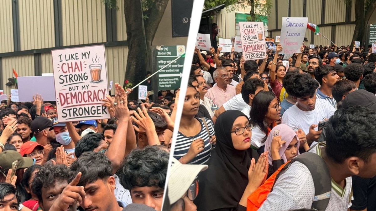 दादर की सड़कों पर दिखा युवाओं का गुस्सा. (Photo: ITG)