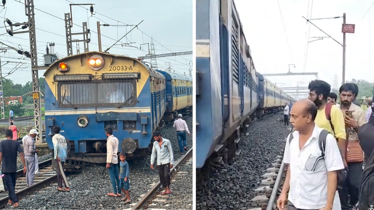 लेटफॉर्म में प्रवेश के दौरान MEMU ट्रेन के 4 पहिए उतरे पटरी से (Photo: ITG)