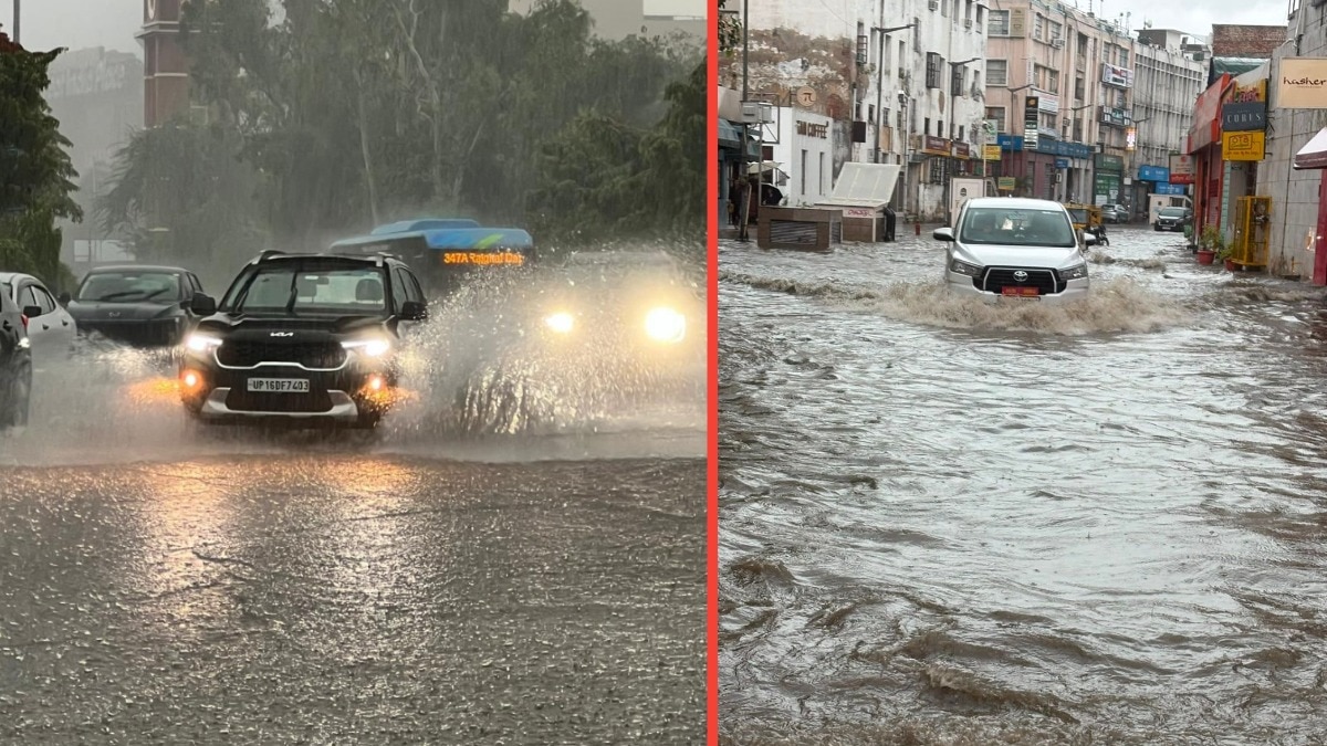 दिल्ली के कई हिस्सों में सड़कों पर पानी भर गया है. (Photo: ITG)