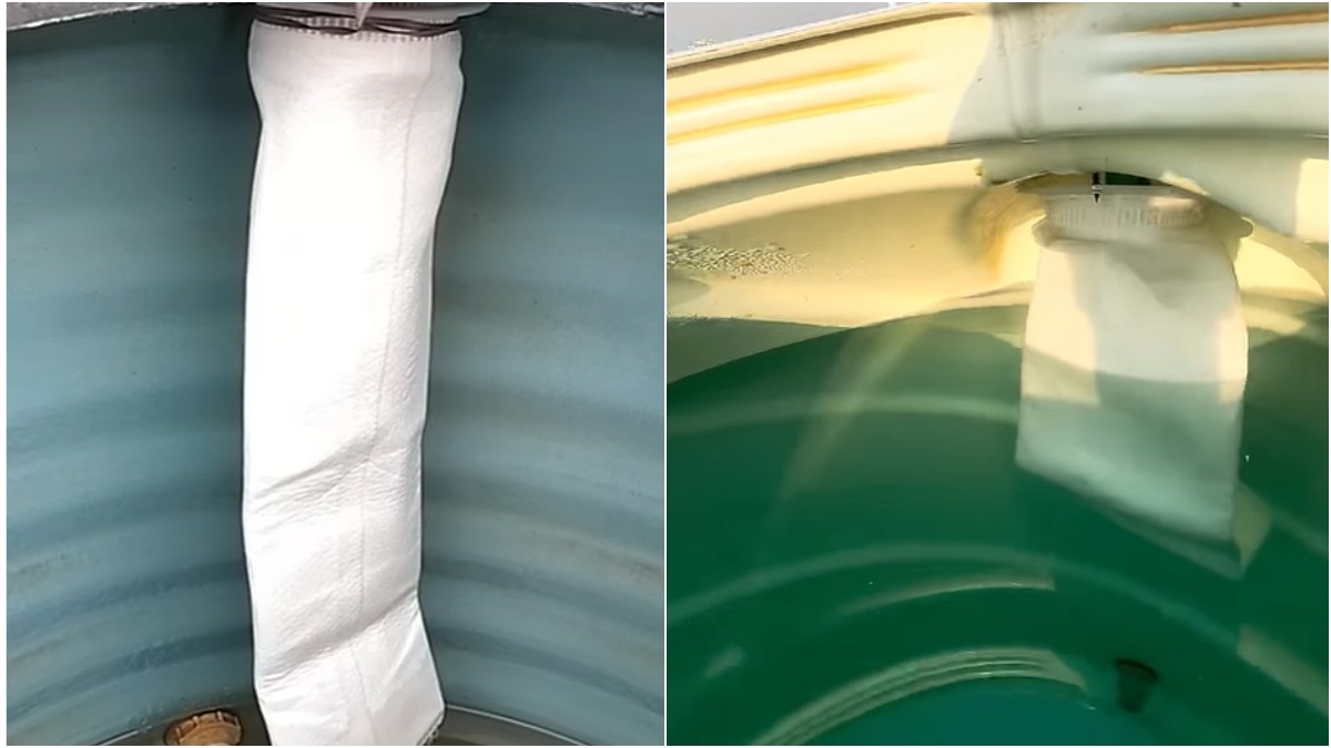 Water tank cleaning hack