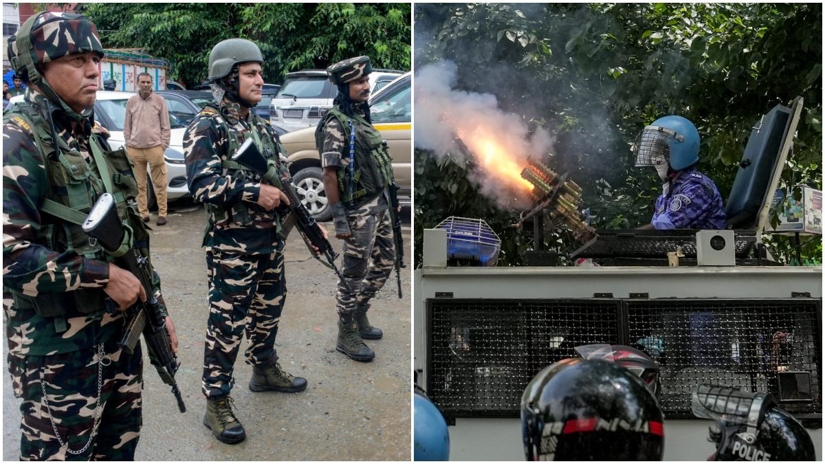 पुलिस के रायट कंट्रोल किट में कई उपकरण होते हैं. (Photo: PTI)