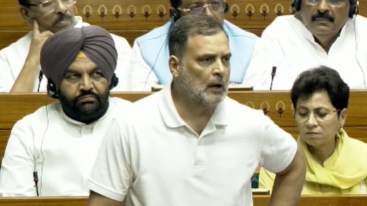 Rahul Gandhi speaks in Lok Sabha