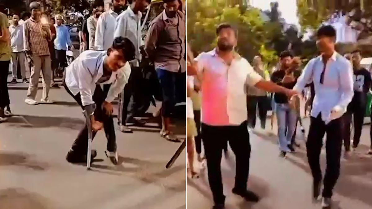 लोग दिव्यांग समझकर तरस खाकर दे रहे थे पैसे. (Photo: Screengrab)