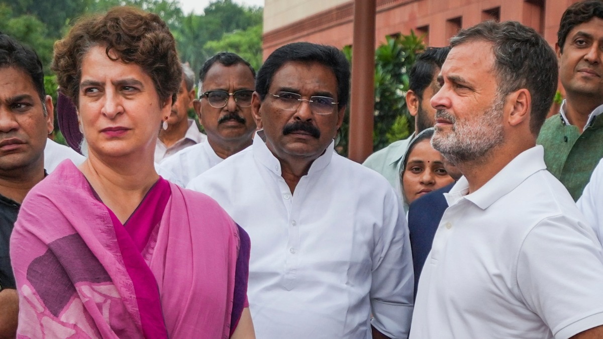 संसद परिसर में विपक्षी सांसदों ने प्रदर्शन किया (Photo: PTI)