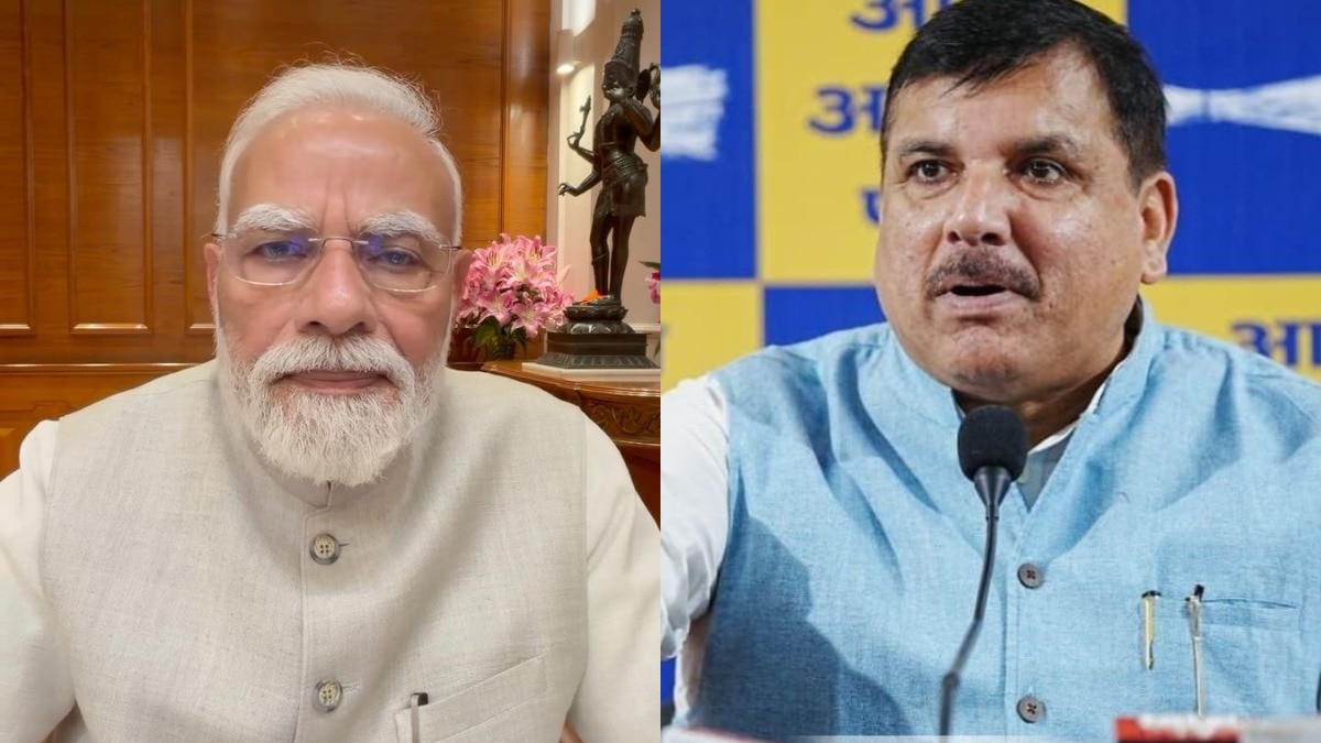 पीएम के वीडियो संदेश पर भड़के संजय सिंह (Photo: ITG)