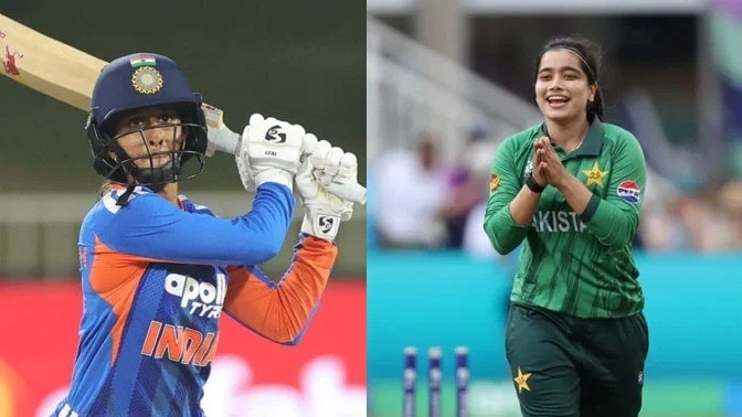 जेमिमा रोड्रिग्स और फातिमा सना ने खेल भावना की मिसाल पेश की. (Photo: BCCI/ECB)