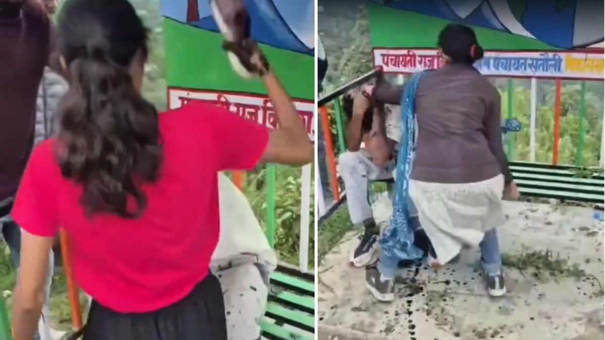 पहले पीछा किया, फिर छेड़छाड़ करने लगे... लड़कियों ने पकड़ लिया, दो मनचलों का मुंह काला कर जमकर पीटा