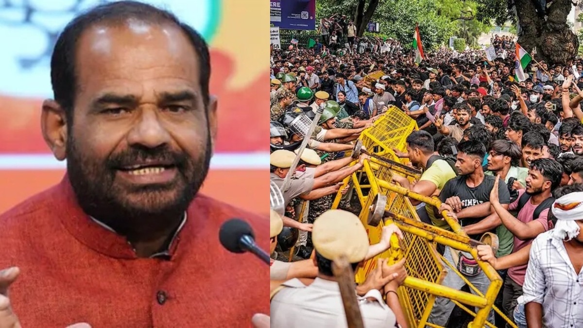 भाजपा नेता रमेश बिधूड़ी ने जंतर-मंतर प्रदर्शन को लेकर कहा कि इसमें पंचर और चाबी बनाने वाले ज्यादा थे .(Photo- ITG)
