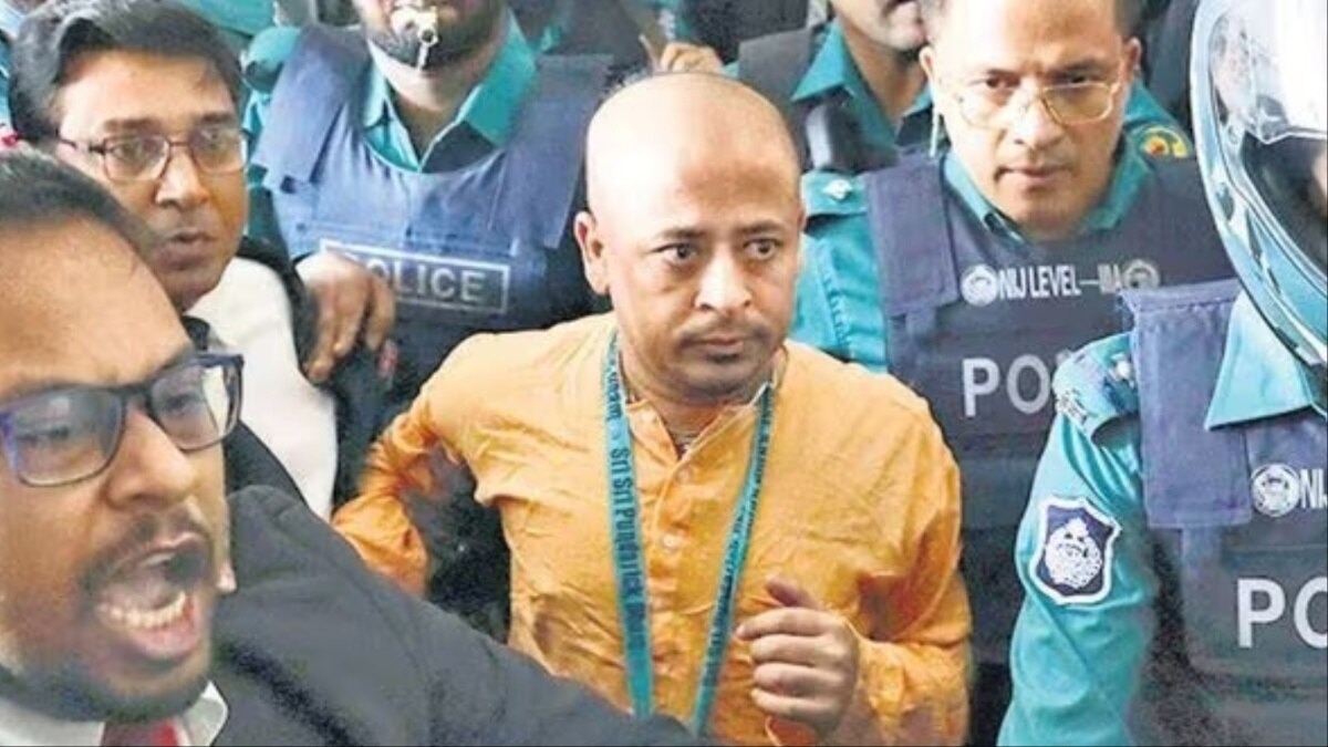 चिन्मय दास को बांग्लादेश हाईकोर्ट से राहत मिली है. (Photo- ITG)