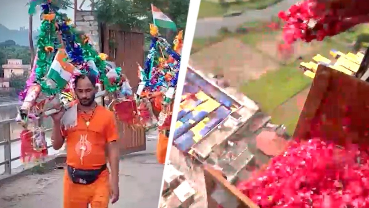 हेलीकॉप्टर से फूल बरसाकर होगा लाखों कांवड़ियों का स्वागत. (Photo: Screengrab)