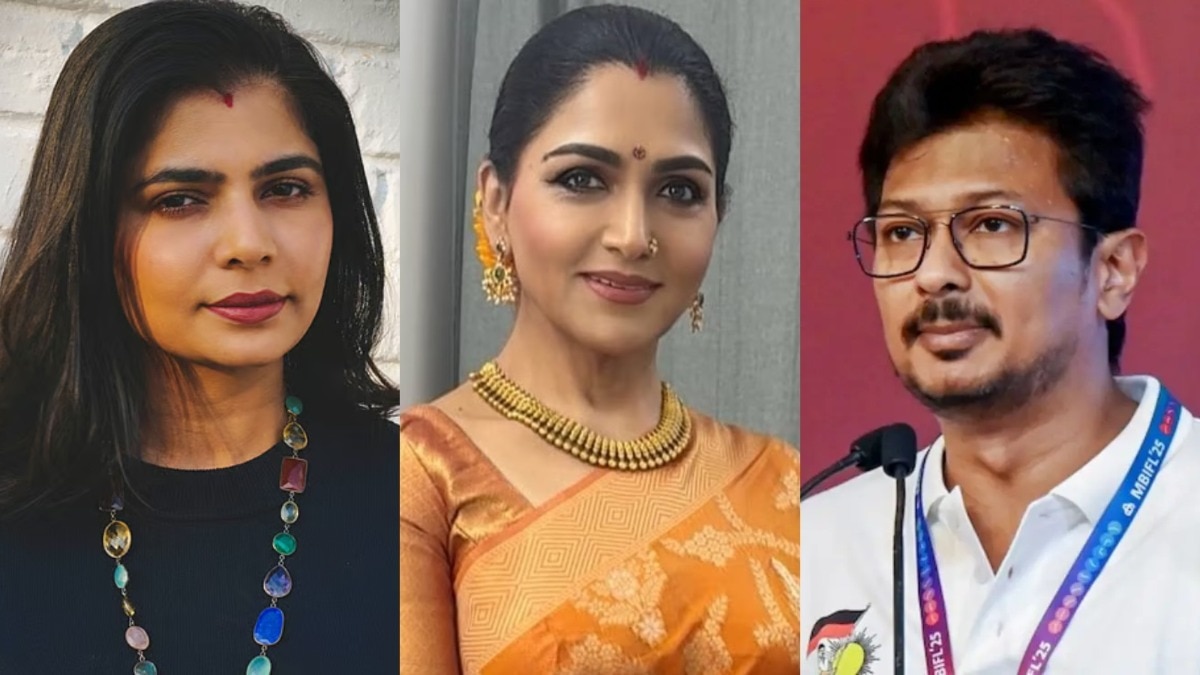 Chinmayi, Khushbu and Udhayanidhi Stalin.