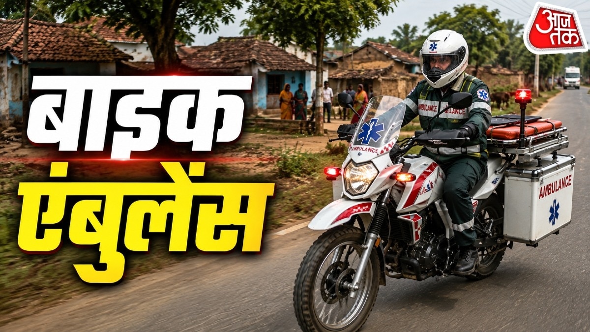 मंत्रालय ने टू-व्हीलर एंबुलेंस को लेकर नए नियम बनाने का प्रस्ताव दिया है. Photo: AI- Generated /ITG