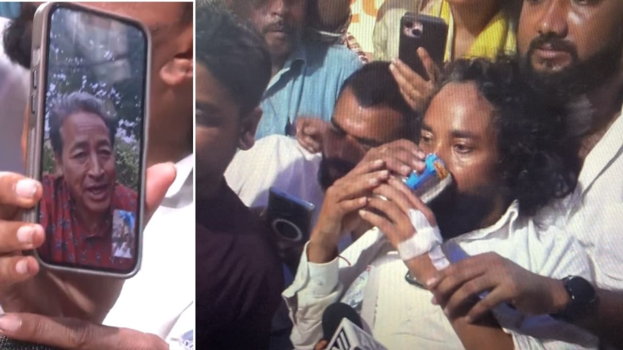 रांची में प्रोटेस्टर देवेंद्र महतो ने तोड़ा Water Fast, वांगचुक से लाइव बातचीत के बाद मानी अपील
